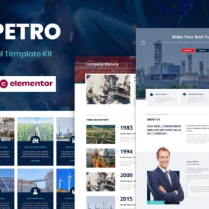 Petro – Industrial Elementor Template Kit