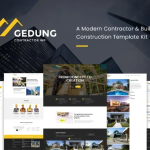 Gedung- Contractor and Building Construction Elementor Template Kit
