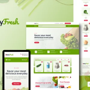 DailyFresh – Grocery Store Elementor Template Kit
