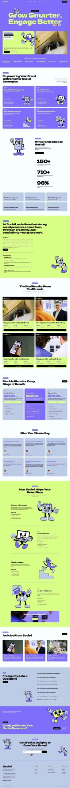 Sociell – Social Media Marketing Agency Elementor Template Kit - Image 2