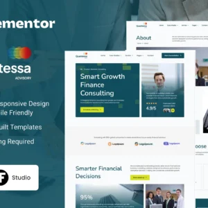 Quantessa – Finance and Business Consulting Elementor Template Kit