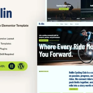 Rollin – Cycling Club Elementor Template Kit