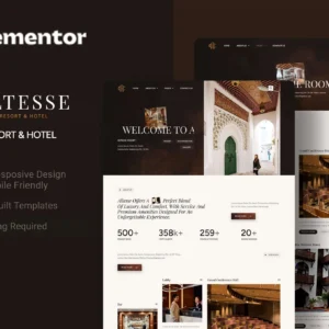 Altesse – Luxury Resort and Hotel Elementor Template Kit