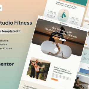 Zenara – Yoga Studio and Fitness Elementor Template Kit