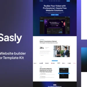 Sasly – AI-driven Website Builder Elementor Template Kit